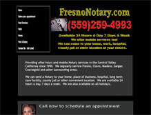 Tablet Screenshot of fresnomobilenotary.com